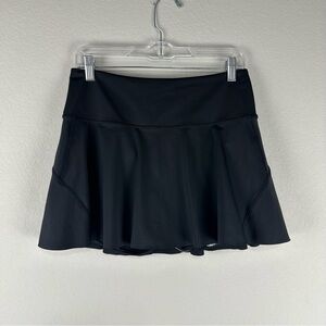 Athleta Black Ace Tennis Athletic Athleisure Preppy Classic Skort Size Medium